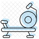 Rowing Machine Color Shadow Thinline Icon Icon