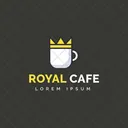 Royal Cafe Lavish Coffee Cafe Logomark Icon