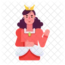 Royal Queen Empress Queen Character Icon