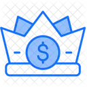 Royalties Money Crown Icon