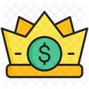 Royalties Dinheiro Coroa Ícone