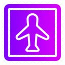 Rport Plane Transportation Icon