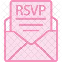 Rsvp Duotone Line Icon Icône