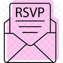 Rsvp Color Shadow Thinline Icon Icon