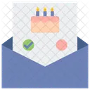 Rsvp Happy Birthday Birthday Invitation Icon