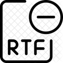 RTF Datei Entfernen Datei Entfernen Datei Loschen Symbol