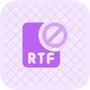 Rtf Datei Verboten Rtf Datei Verboten Datei Symbol