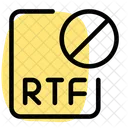 Rtf Datei Verboten Rtf Datei Verboten Datei Symbol