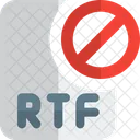 Rtf Datei Verboten Rtf Datei Verboten Datei Symbol