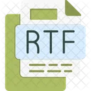 Rtf File File Format File 아이콘