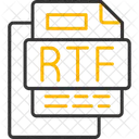 Rtf File File Format File 아이콘