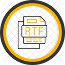 Rtf File File Format File 아이콘