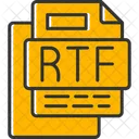 Rtf File File Format File 아이콘