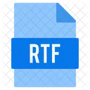 RTF 파일  아이콘
