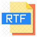 RTF 파일 형식 유형 아이콘
