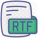 Rtf Rich Text Format Color Outline Style Icon Icon