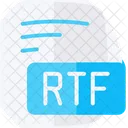 Rtf Rich Text Format Flat Style Icon Icon