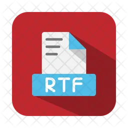 Rtf Rich Text Format  Icon