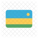 Ruanda Flagge Land Symbol