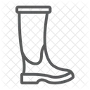 Rubber Boot Footwear Icon