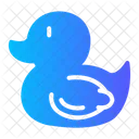 Rubber Duck Animals Bathing Icon