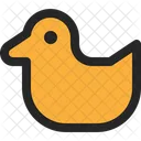 Rubber Duck Bathroom Toy Icon