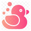 Rubber Duck Bathroom Baby Toy Icon