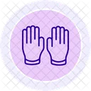 Rubber Glove Color Circle Icon Icon