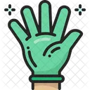 Rubber Glove Latex Hand Icon