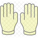 Rubber Glove Lineal Color Icon Icon