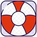 Rubber Ring Summer Swimming Pool Icon