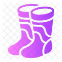 Rubber Shoes Boots Footwear Icon