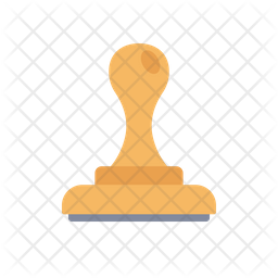 Rubber Stamp Icon - Download in Flat Style