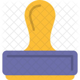 Rubber Stamp Icon - Download in Flat Style