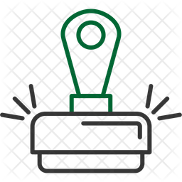 Rubber Stamp Icon - Download in Line Style