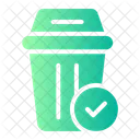Rubbish Can Bin Garbage Can Icon
