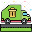 Rubbish Removal Dumper Truck Waste Disposal Icon