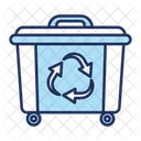 Rubbish Tank Reusability Trash Bin Icon