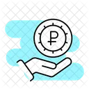 Rubble Coin Money Currency Icon