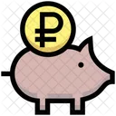 Rubel Sparschwein  Symbol