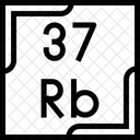 Rubidio Tabla Periodica Quimica Icon