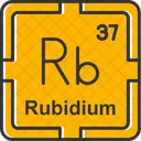 Rubidium Preodic Table Preodic Elements 아이콘