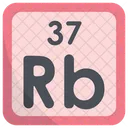 Rubidium Periodic Table Chemists Icon