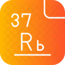 Rubidium Periodic Table Chemistry Icon