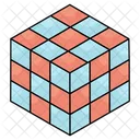 Rubik Cubo Rompecabezas Juguete Icono