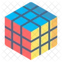 Rubik Cube Playing Kid Icon