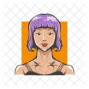 Rubia Avatar Icono