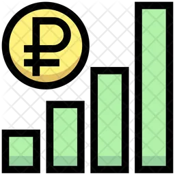 Ruble Graph  Icon