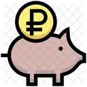 Ruble Piggy Bank  Icon