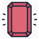 Ruby Gemstone Diamond Icon